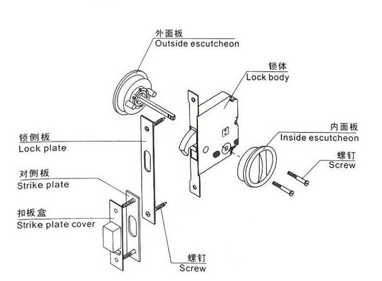 麻豆国产在线看看免费麻豆毛片网RSL-610BK 室内移门拧手锁