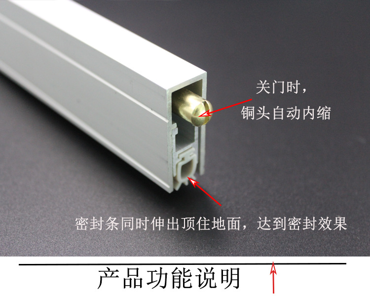麻豆国产在线看看免费麻豆毛片网RDA-31C(U2) 铝合金门底防尘器